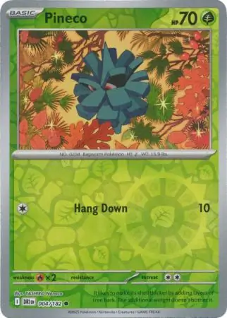 Pineco Reverse Holo 004