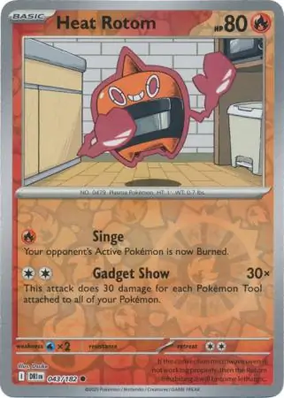 Heat Rotom Reverse Holo 043