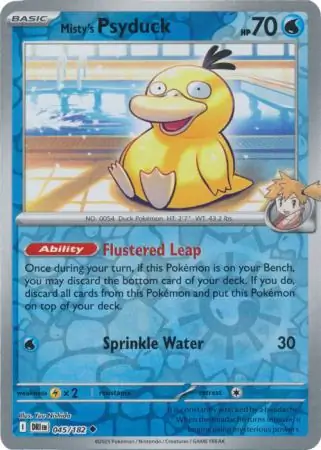 Misty's Psyduck Reverse Holo 045