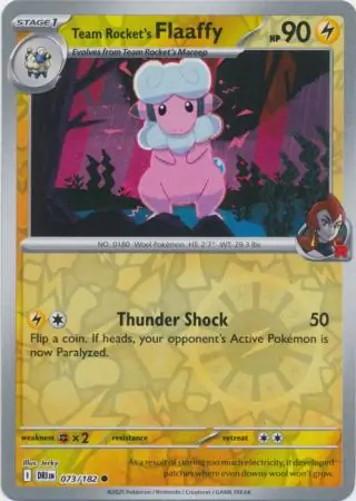 Team Rocket's Flaaffy Reverse Holo 073
