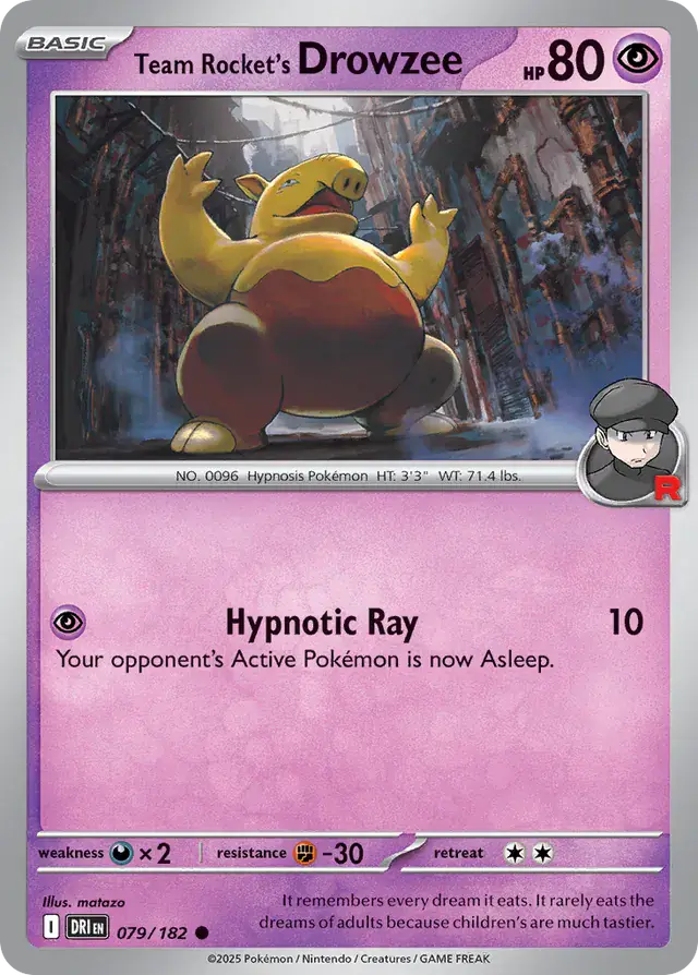 Team Rocket's Drowzee 079