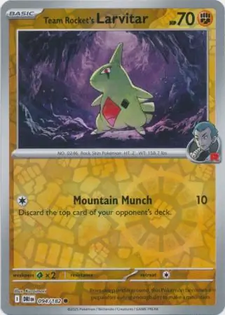Team Rocket's Larvitar Reverse Holo 094
