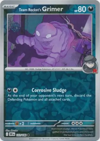 Team Rocket's Grimer Reverse Holo 123