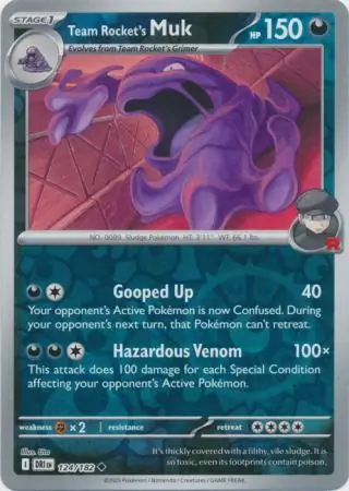 Team Rocket's Muk Reverse Holo 124