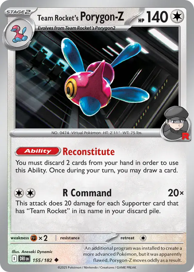 Team Rocket's Porygon-Z 155