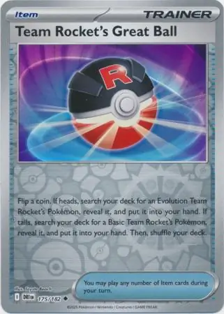Team Rocket's Great Ball Reverse Holo 175