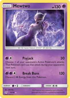 Mewtwo Holo 12 Normal