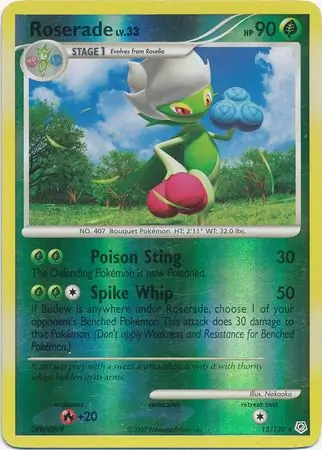 Roserade Reverse Holo 13 Normal