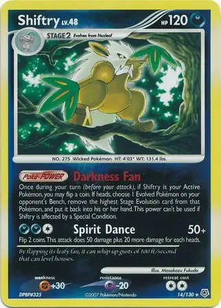 Shiftry Reverse Holo 14 Normal