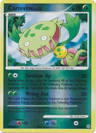 Carnivine Reverse Holo 21 Normal