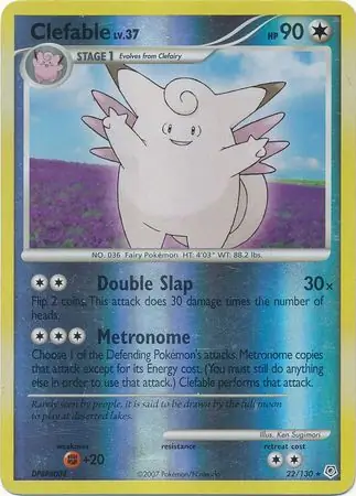 Clefable Reverse Holo 22 Normal