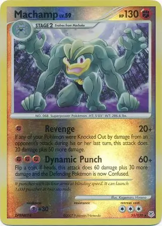 Machamp Reverse Holo 31 Normal
