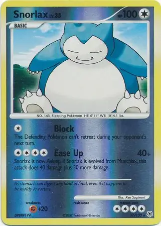 Snorlax Reverse Holo 37 Normal