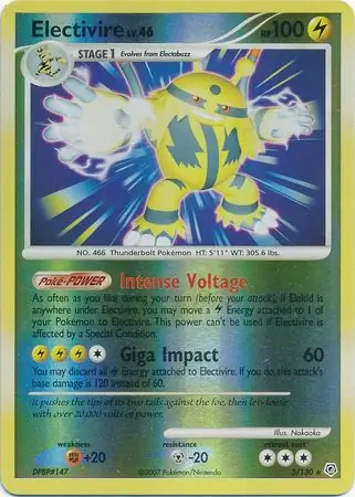 Electivire Reverse Holo 3 Normal