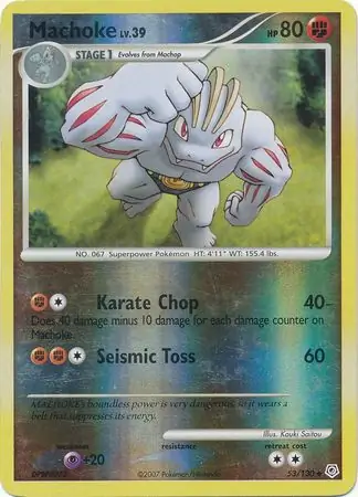Machoke Reverse Holo 53 Normal