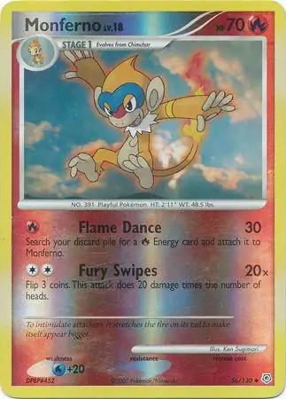 Monferno Reverse Holo 56 Normal