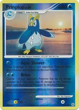 Prinplup Reverse Holo 58 Normal