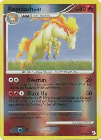 Rapidash Reverse Holo 59