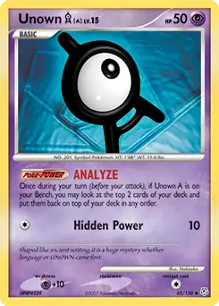 Unown A 65 Normal