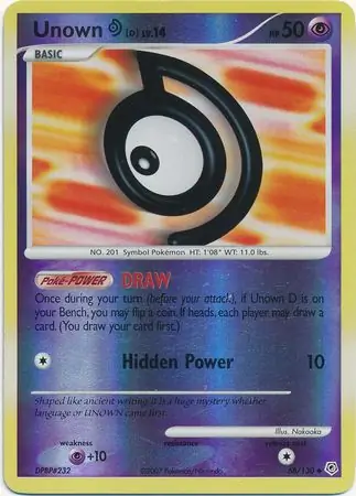 Unown Reverse Holo 68