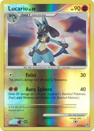 Lucario Reverse Holo 6 Normal