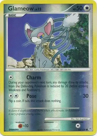 Glameow Reverse Holo 83
