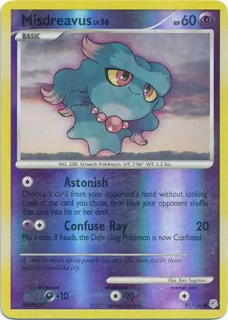 Misdreavus Reverse Holo 91 Normal