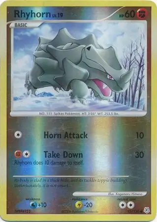 Rhyhorn Reverse Holo 95 Normal