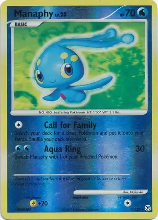 Manaphy Reverse Holo 9 Normal