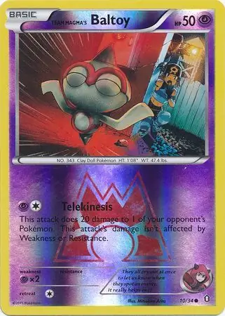 Team Magma's Baltoy Reverse Holo 10 Normal