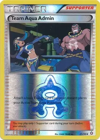 Team Aqua Admin Reverse Holo 25