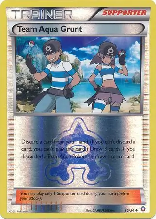 Team Aqua Grunt Reverse Holo 26 Normal