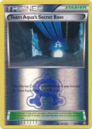 Team Aqua's Secret Base Reverse Holo 28 Normal