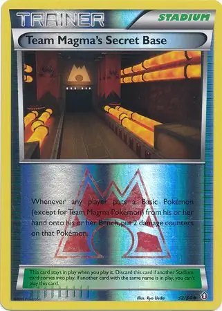 Team Magma's Secret Base Reverse Holo 32