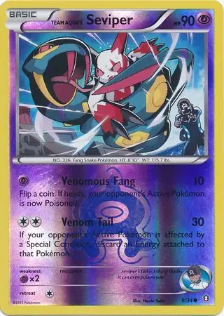 Team Aqua's Seviper Reverse Holo 9
