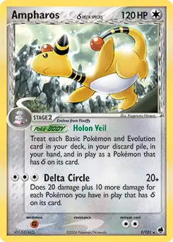 Ampharos Holo 1