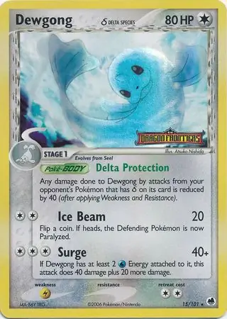 Dewgong Reverse Holo 15 Normal