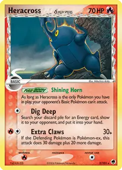 Heracross Holo 3 Normal