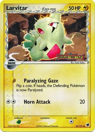 Larvitar Reverse Holo 52 Normal