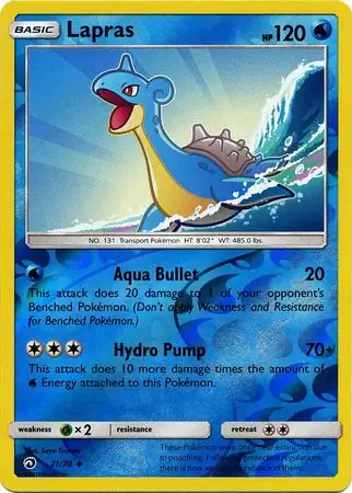 Lapras Reverse Holo 21