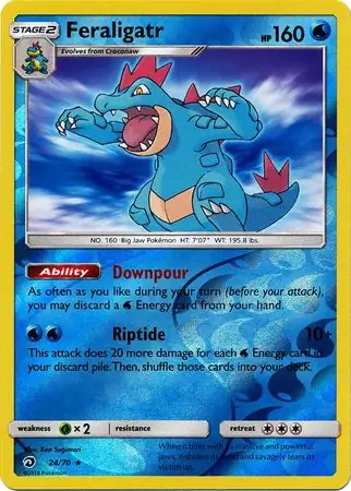 Feraligatr Reverse Holo 24