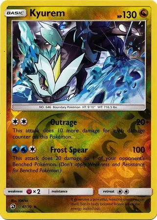 Kyurem Reverse Holo 47