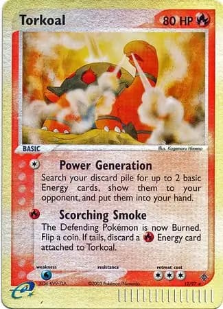 Torkoal Reverse Holo 12 Normal