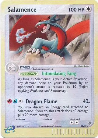 Salamence Reverse Holo 19 Normal