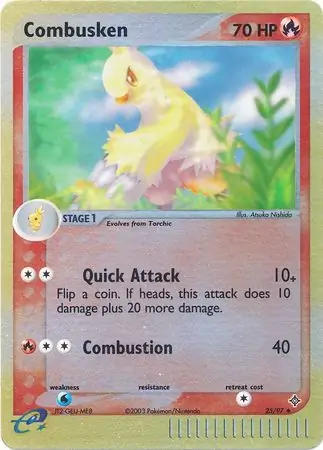 Combusken Reverse Holo 25 Normal