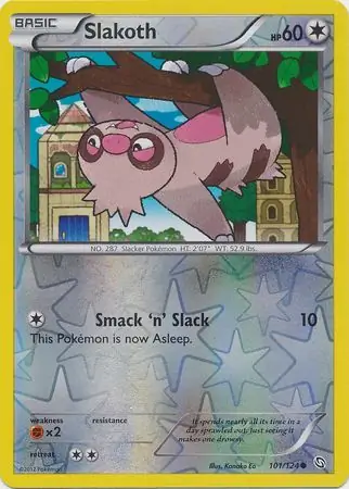 Slakoth Reverse Holo 101 Normal