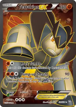 Full Art Terrakion EX 121 Normal