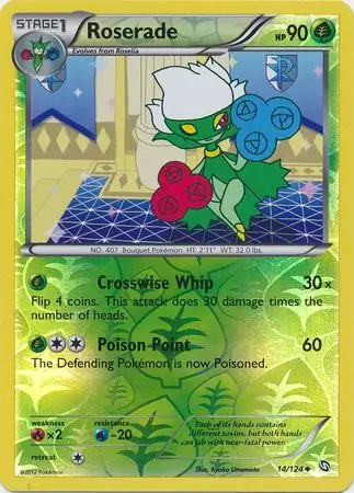 Roserade Reverse Holo 14