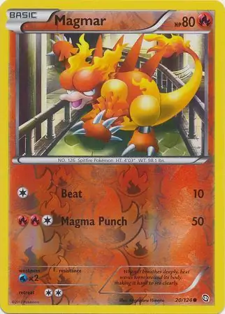 Magmar Reverse Holo 20 Normal