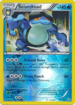 Seismitoad Reverse Holo 36 Normal